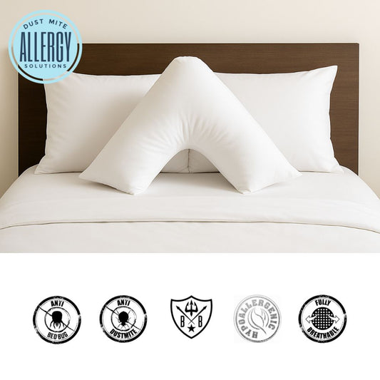 V shape dust mite pillow protector buy online in Australia