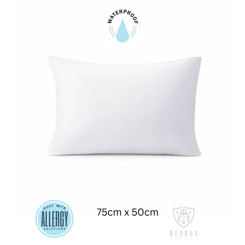 Waterproof dust mite pillow protector