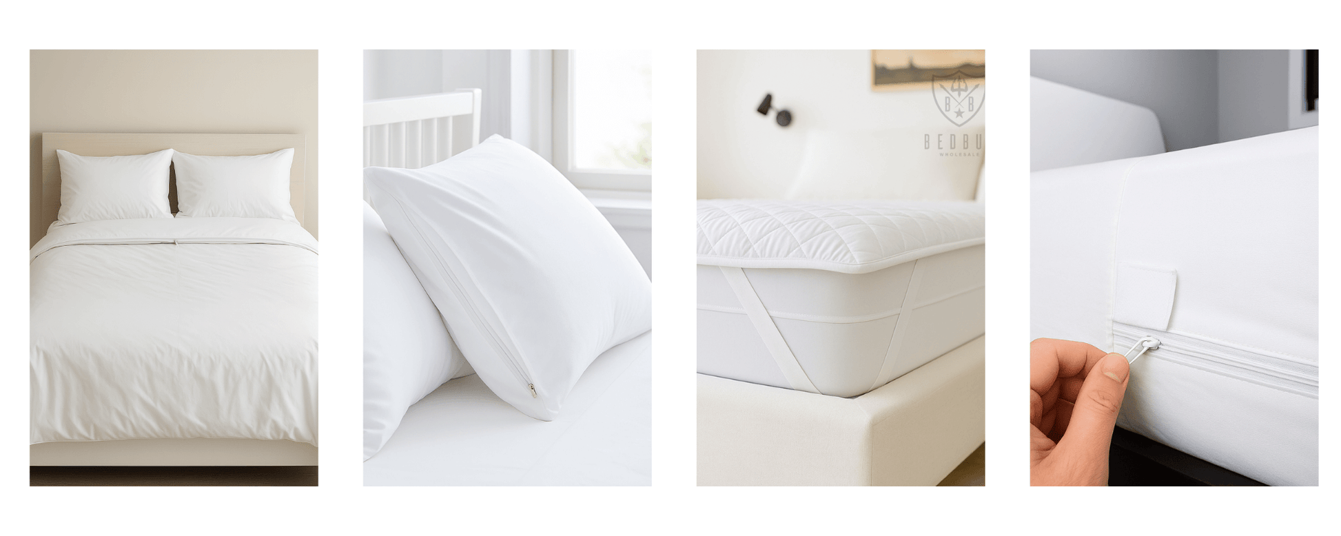 Dust Mite Covers for Bed Complete Set | Waterproof | 18-24 cm Mattress