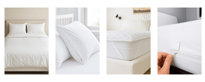 Dust Mite Covers for Bed Complete Set | Waterproof | 18-24 cm Mattress