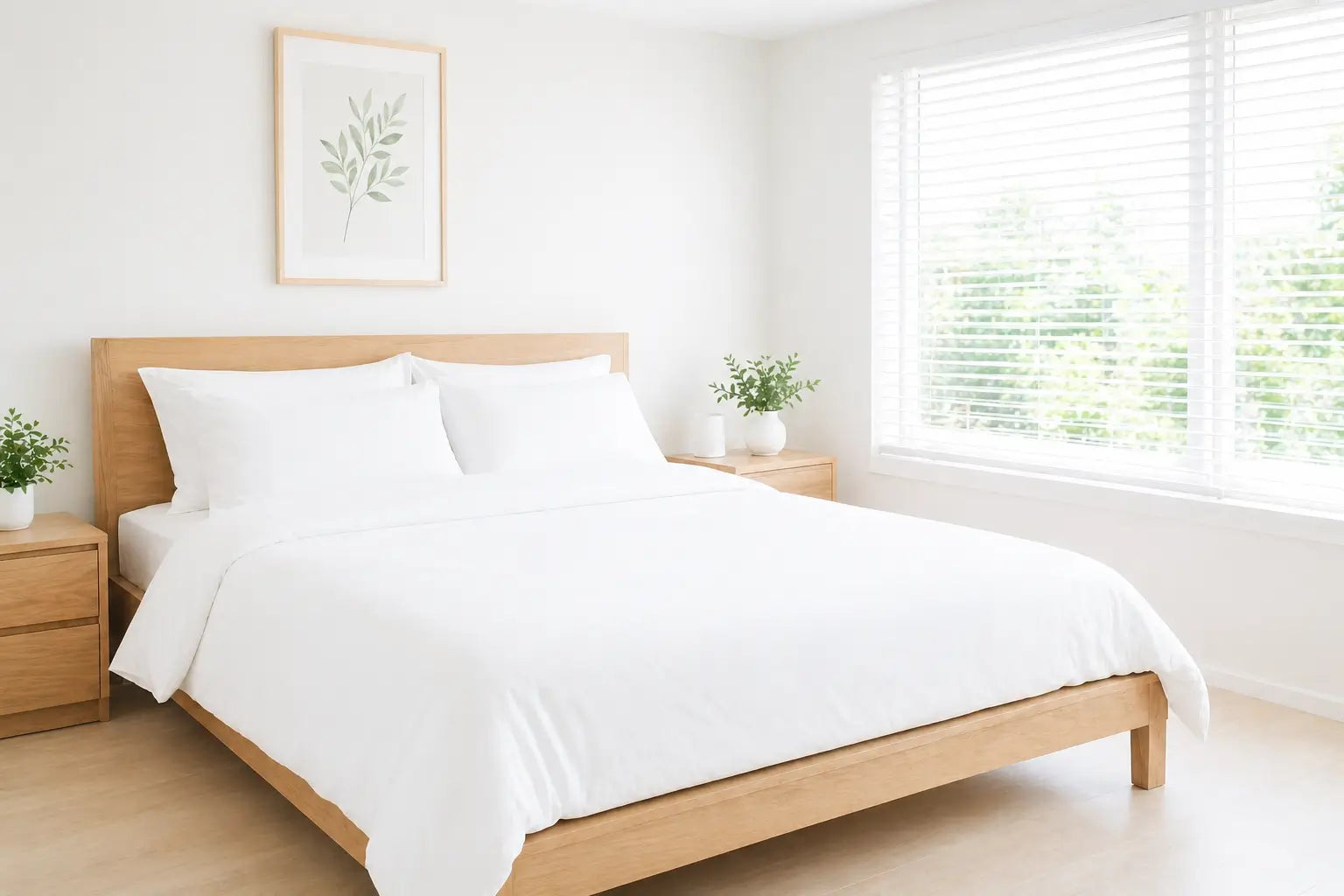 Cover the bed with dust mite covers for protection from allergens