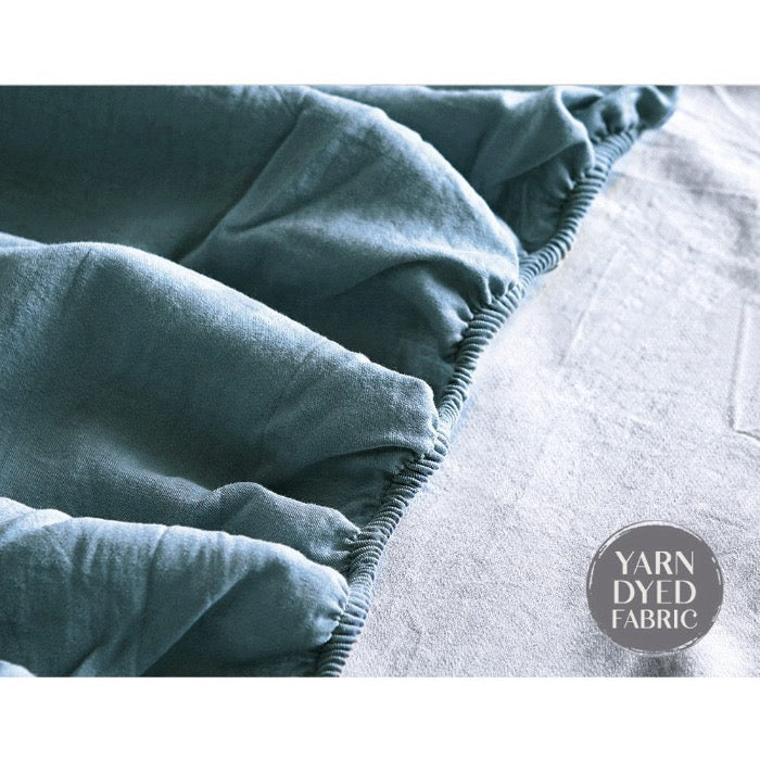 Hypoallergenic Cotton Sheets I Single I Blue Dark Blue I Dust Mite Allergy Solutions Australia