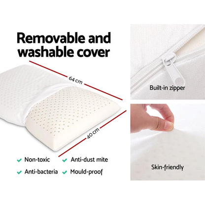 Natural Latex Pillow - Set of 2