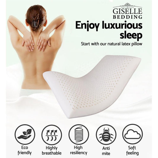 Natural Latex Pillow - Set of 2