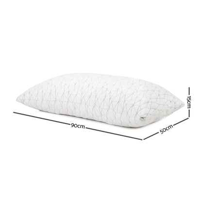 Set of 2 King Memory Foam Pillows (Giselle Bedding)Set of 2 King Memory Foam Pillows (Giselle Bedding)