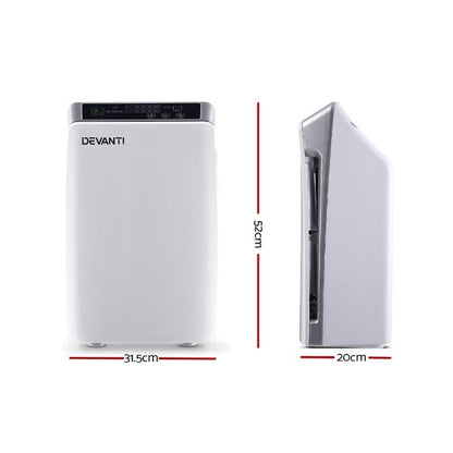 Devanti Air Purifier HEPA Filter CADR 180m³/h