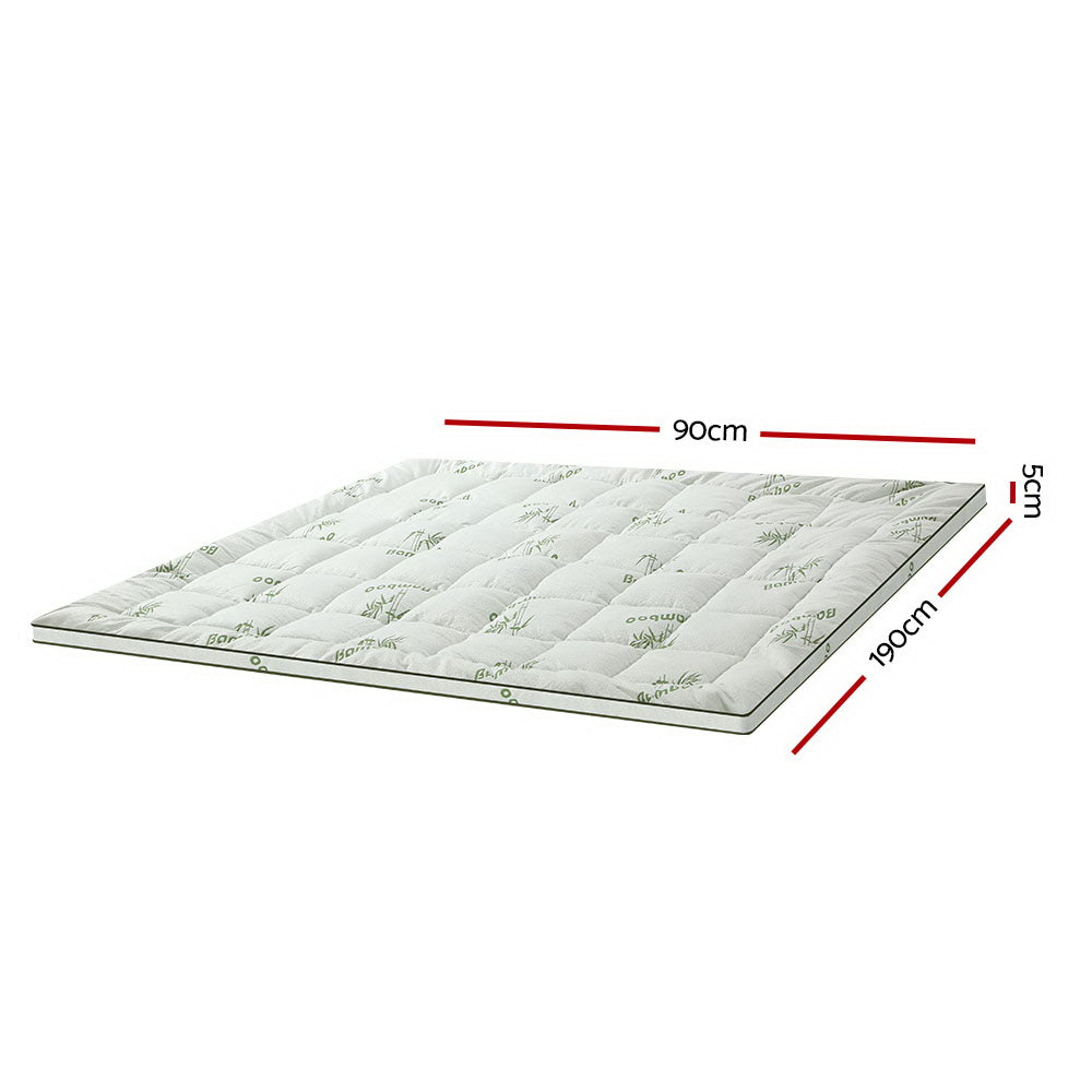 Pillowtop Bamboo Mattress Topper Giselle  Single I King Single I Double I Queen I King