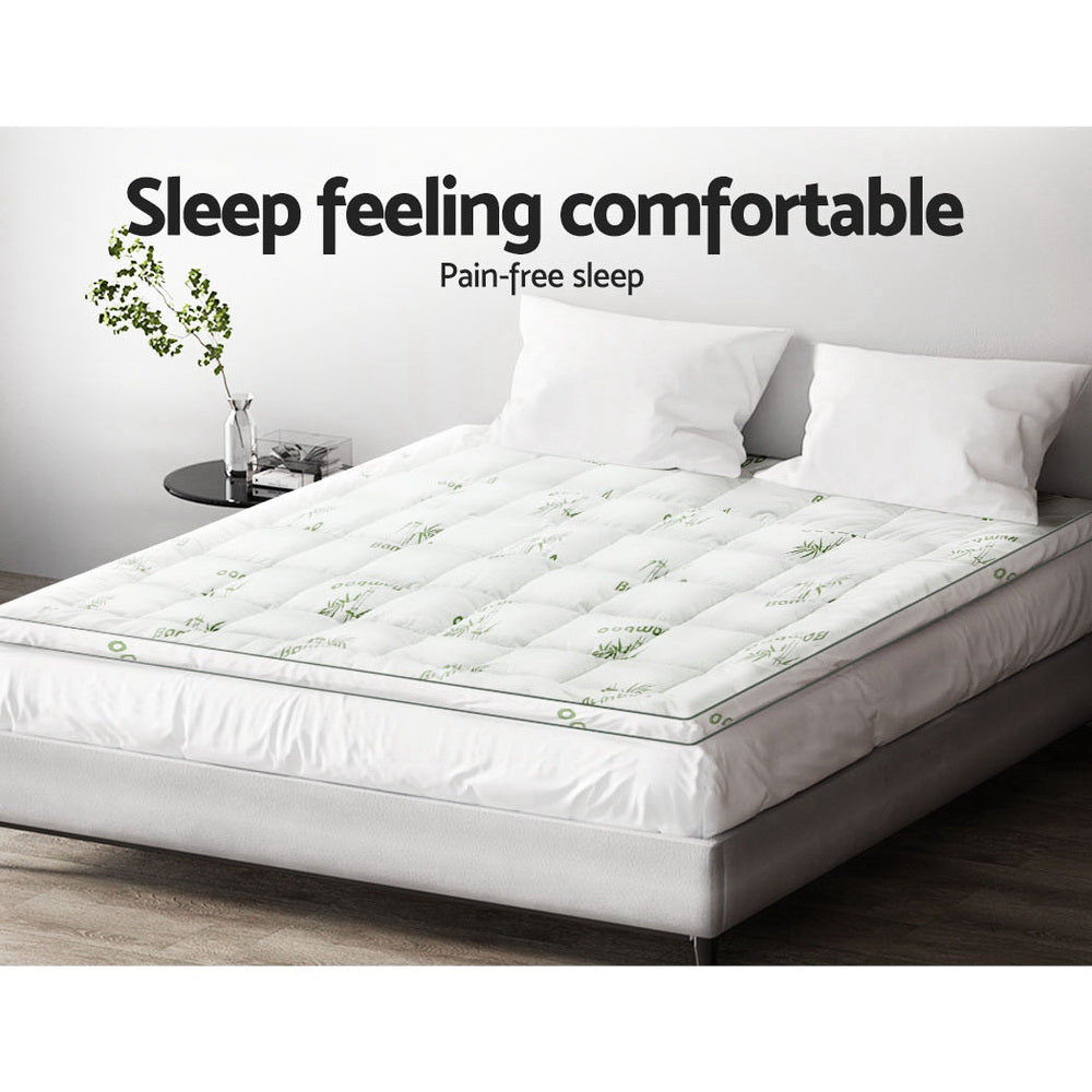 Pillowtop Bamboo Mattress Topper Giselle  Single I King Single I Double I Queen I King