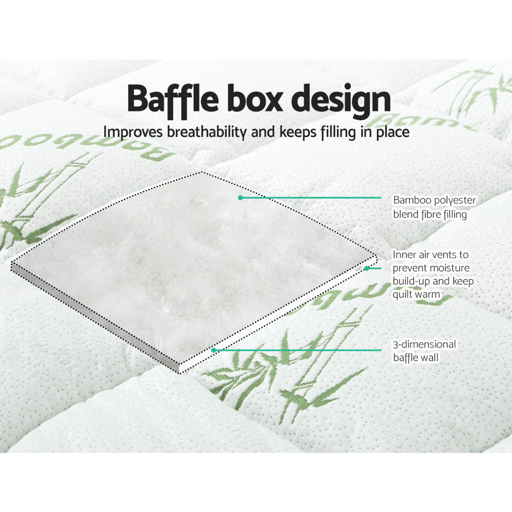 Pillowtop Bamboo Mattress Topper Giselle  Single I King Single I Double I Queen I King