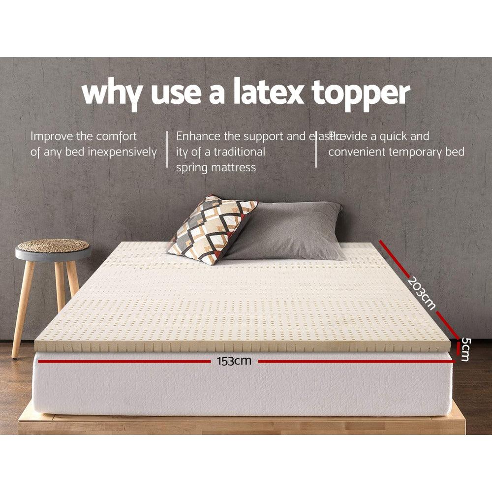 Latex 7 Zone Mattress Topper - Queen