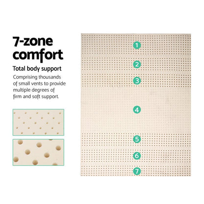 Latex 7 Zone Mattress Topper - Queen