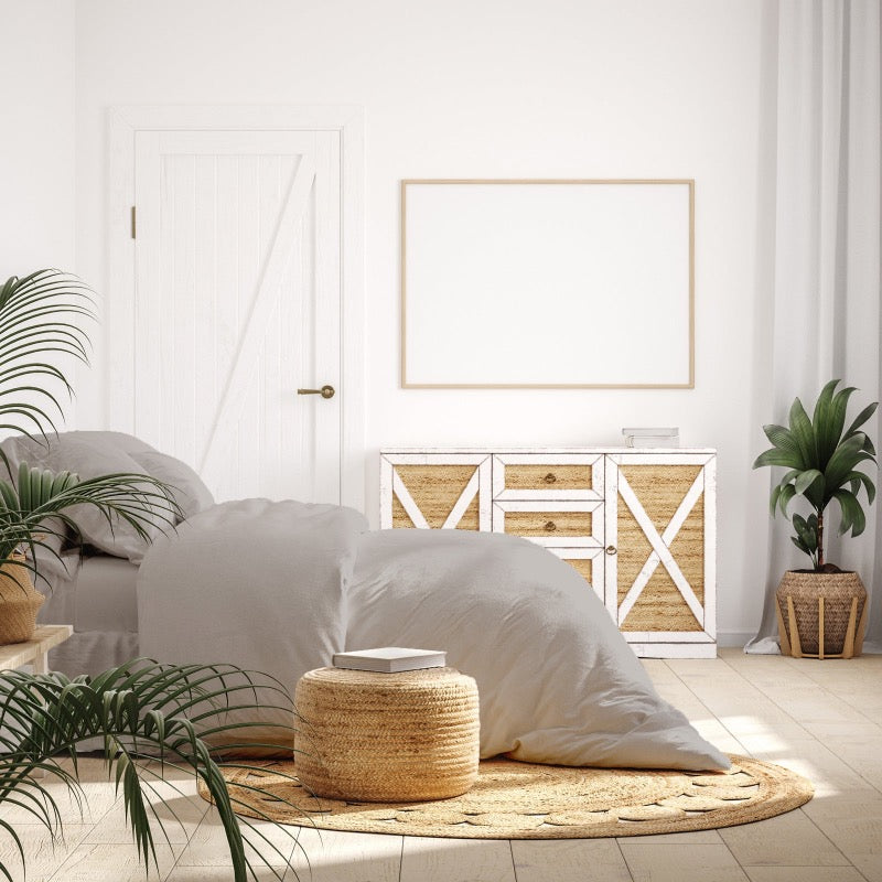 Bamboo Cotton Quilt Cover Set I 1000 TC I King I Dove