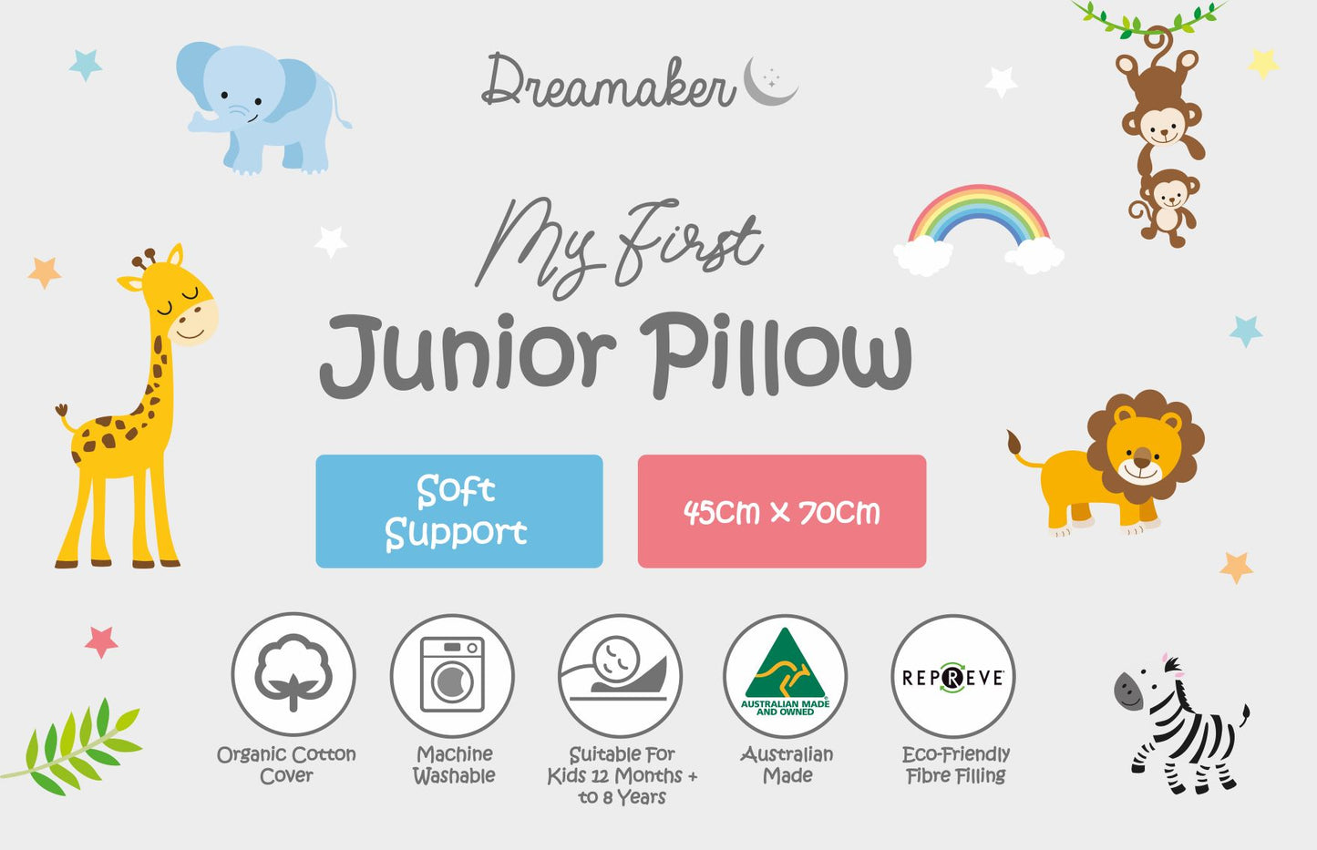 Dreamaker My First Junior Pillow - Dust Mite Allergy Solutions