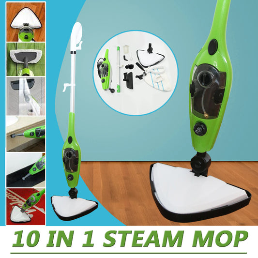 10 in 1 360 degree Steam Mop Floor Cleaner Kitchen Steaming Cleaning Use Water