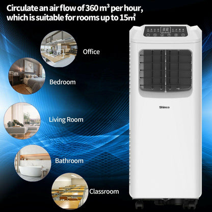 Shinco SPO6 7000BTU 2.0kw Portable Air Conditioner Remote