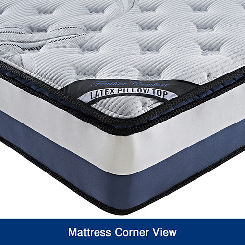 Latex Pillow Top Mattress | King Single | 99% Dust Mite Resistant | Dust Mite Allergy Solutions