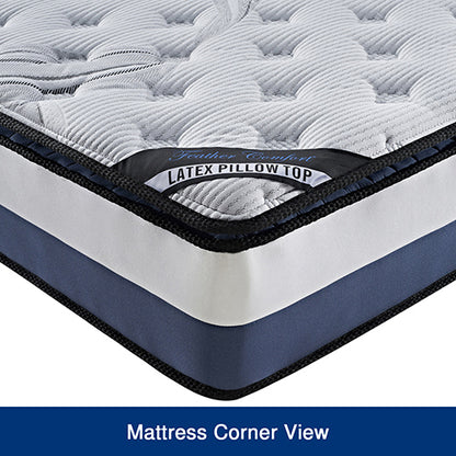 Latex Pillow Top Mattress | King Single | 99% Dust Mite Resistant | Dust Mite Allergy Solutions