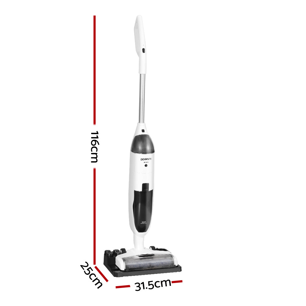 Devanti 250W Handheld Wet-Dry Vacuum Cleaner with HEPA Filter & Mop 