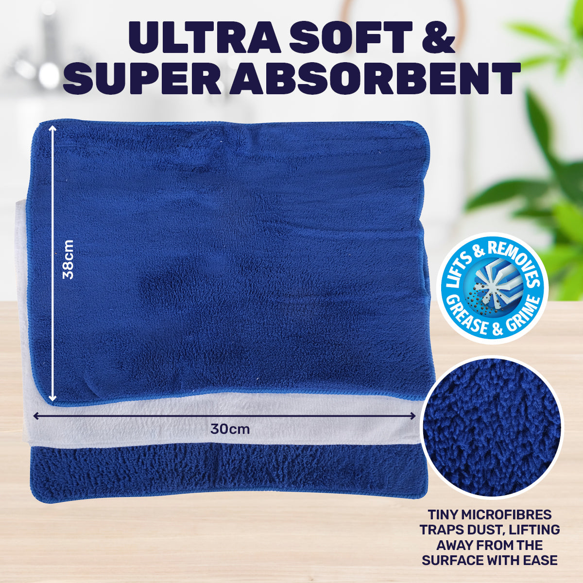 Microfibre Cleaning Cloths for dust mite allergies