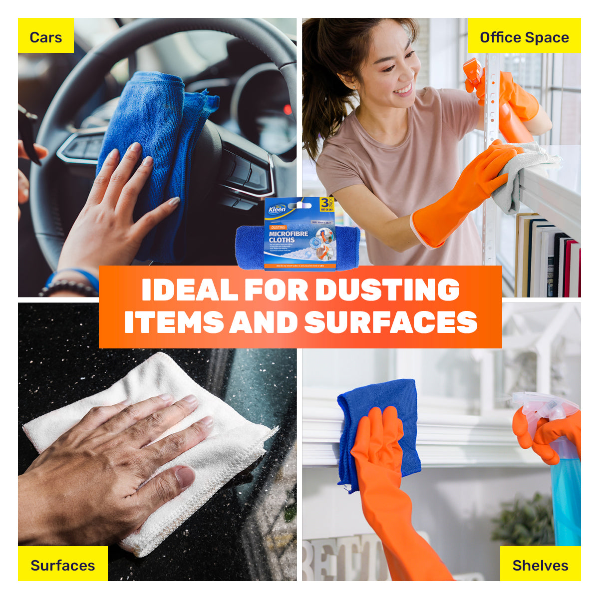 Microfibre Cleaning Cloths for dust mite allergies